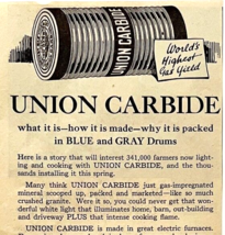 1922 Union Carbide Oil and Gas XL Advertisement Industrial 12.5 x 5.25&quot; - £15.41 GBP