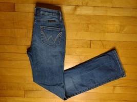 Wrangler Q-Baby Jeans Womens 28x36 Ultimate Riding Dark Wash Rodeo  - $24.99