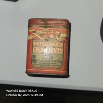 Vintage Peter Paul’s Cream Mints 10¢ Pocket Tin — Red/Gold Fairy Graphics - $24.75