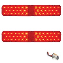 1967 67 Chevrolet Chevy Camaro RS 40-LED Red Tail Turn Signal Light Lenses Pair - £111.86 GBP