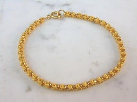 Womens Vintage Estate 22K Yellow Gold Bracelet 13.1g E5109 - £1,907.30 GBP
