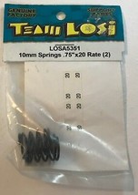 TEAM LOSI 10mm Springs .75&quot;x20 Rate (2) LOSA5351 NEW RC Radio Controlled... - £2.34 GBP