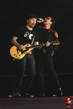 U2 Bono and The Edge on stage Milan Italy concert 2005 24x36 Poster - £26.08 GBP