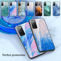 For Samsung Galaxy S20 Fe 5G 4G Glass Hard Back Hard Silicon Back Case Cover - £31.10 GBP