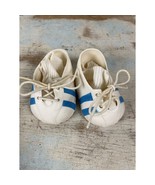 Vintage Cabbage Patch Doll Blue Stripe Tennis Shoes with Socks-Original ... - £21.61 GBP