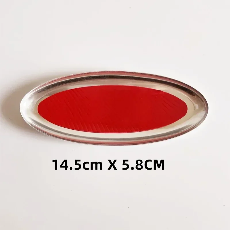 145mm Metal Blue Logo Front Hood Bonnet Grill Emblem Rear Trunk Badge For Ford F