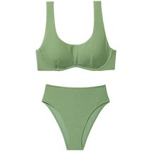 Victoria&#39;s Secret PINK The Wave Bikini Top + High-Waist Cheeky Bikini Bo... - $55.00