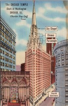 The Chicago Temple Chicago IL Postcard PC496 - £3.85 GBP