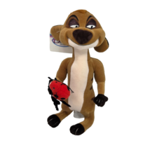 VINTAGE 1990&#39;s DISNEY STORE THE LION KING TIMON W/ LADYBUG STUFFED ANIMA... - $14.25