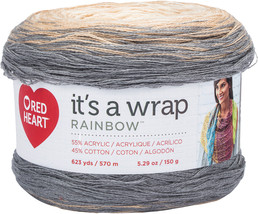 Red Heart It&#39;s A Wrap Rainbow Yarn-Foggy - £18.90 GBP