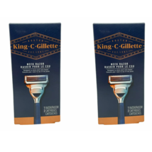 King C. Gillette Neck Razor, 1 Razor + 2 Blade Refills (Pack of 2) - £22.57 GBP