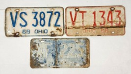 3 License Plates Ohio 1960&#39;s - $19.80