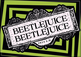 Beetlejuice Beetlejuice Movie Title Logo Refrigerator Magnet NEW UNUSED - £3.07 GBP