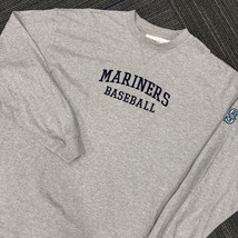 Lee Sport Mens Seattle Mariners Baseball Crewneck Sweatshirt 2XL Gray - $439.45 MXN