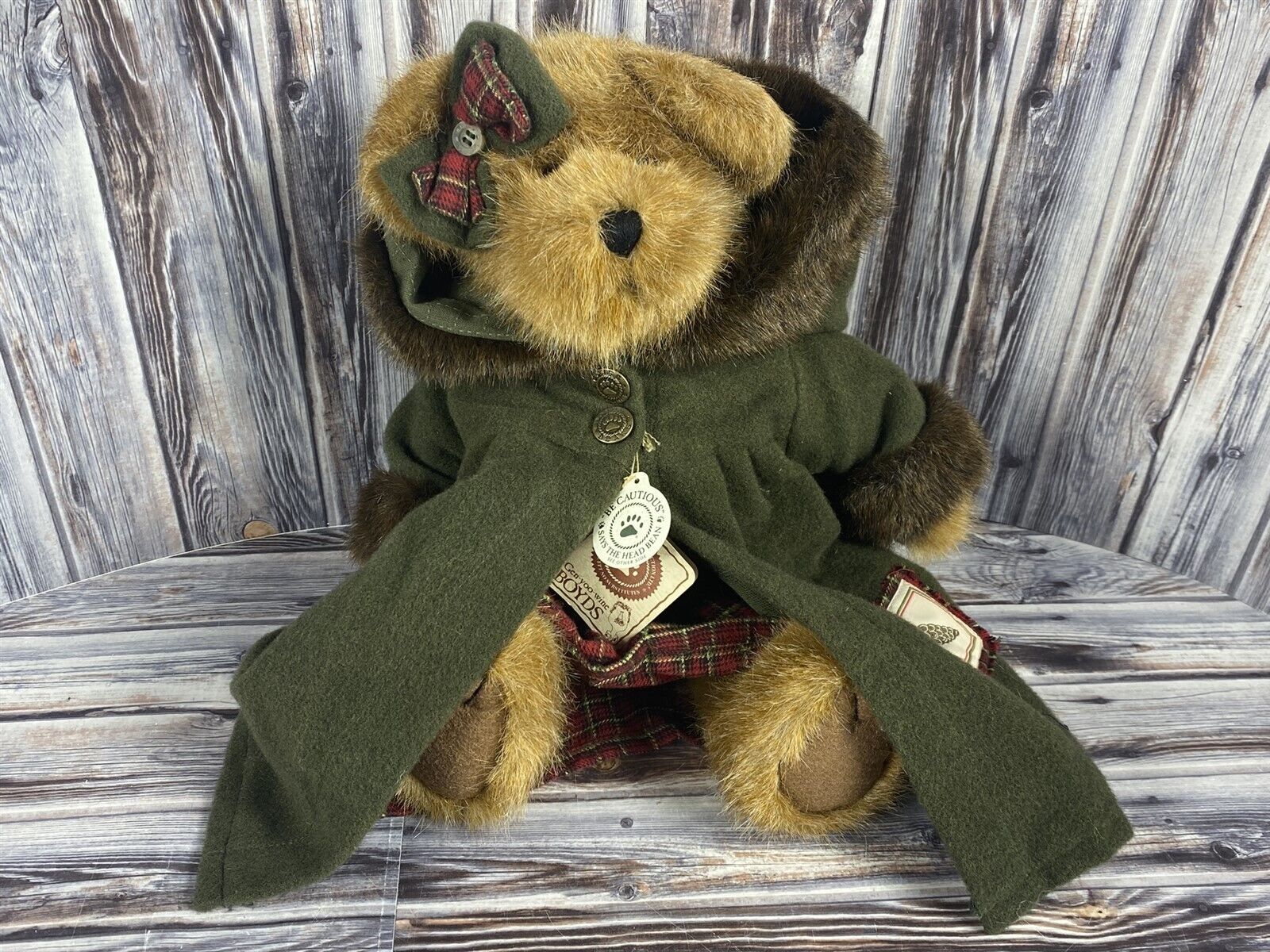 Boyds Bears 2001 Sierra Woodsbeary #912632 ~ 14 Inch ~ New With Tags - £11.57 GBP