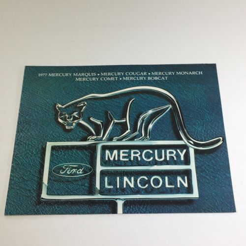 1977 Lincoln-Mercury Marquis, Cougar, Comet, Bobcat Car Auto Brochure Catalog - $7.09