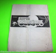 Stern Super Cobra Original 1981 Video Arcade Game Manual - $8.09