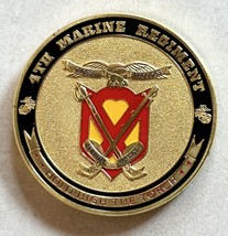 Us Marine Corps - 4th Marine Regiment Challenge Coin - £11.66 GBP