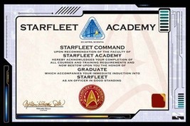 Classic Star Trek Graduate of Starfleet Academy Certificate 24 x 36 Post... - £7.70 GBP