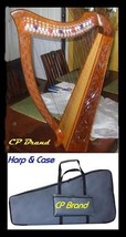 Cp Brand New 22 String 33" High Harp With Levers Free Carry Bag & Ship In Usa - $470.25
