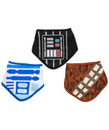 Star Wars Darth Vader, R2-D2, and Chewbacca Bandana Bib 3-Pack Multi-Color - £12.49 GBP