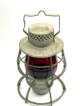 Dietz No.39 Railroad Lantern Red Glass Globe Steel Clad New York NY City - $197.99