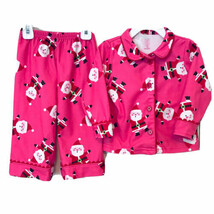 Just One You By Carters Girls Size 18M Pink 2 Pc. Santa Claus Holiday Pa... - £9.46 GBP