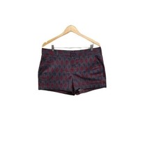 Gap City Shorts Womens Size 12  Grey Ikat Print Chino  3 inch inseam - £7.96 GBP