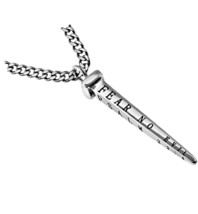 Spirit and Truth Nail Cross Necklace Fear No Evil Psalm 23:4 - $145.91