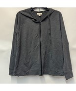 Style &amp; Co Womens S Steel Grey Heather Full Zip Hooded Jacket NWT V85 - €16,80 EUR