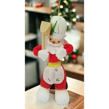 Baker Santa Christmas Tree Ornament Chef Baker Cooking with Spatula Adjustable - £14.40 GBP