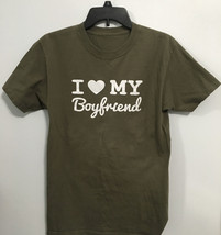 I  My Boyfriend T-Shirt. Army Green Size Small.  Brand New! - £6.16 GBP