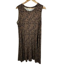 Style &amp; Co Women&#39;s Printed Flip-Flop Dress Colors Brown/ Black Size X-Large - $23.17