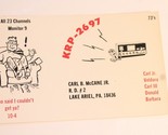 Vintage Ham Radio Card KRP 2697 Lake Ariel Pennsylvania - $4.94