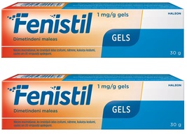 2 PACK Fenistil Gel for itching, rashes, sunburns, insect bites x30 gr - $24.50