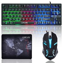 RGB Gaming Mouse and Keyboard, CHONCHOW 87 Keys TKL Gaming Keyboard and Mouse Co - £32.76 GBP