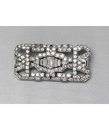 Art Deco 4 CT Diamond Brooch Set in Platinum, 107 Diamonds / 9.39 gram -... - $5,999.00