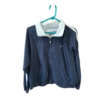 Oleg Cassini Sport Womens Size Large Windbreaker Jacket Coat Navy Blue W... - £18.53 GBP