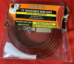 Dog Run Kit 75&#39; Adjustable Wire - £23.57 GBP