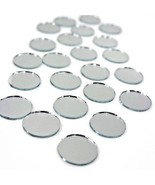 24 rOund MIRRORS 1.2&quot; diameter Circle Shape circular Real GLASS MIRROR t... - $36.22 CAD