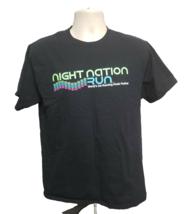 Night Nation Run Worlds 1st Running Music Festival Adult Medium Black TShirt - £15.09 GBP