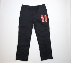 New Dickies Mens 42x32 Flex Original Fit Wide Leg Mechanic Work Pants Black - £35.57 GBP