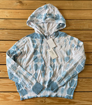 john + jenn NWT $32.97 women’s tie dye pullover hoodie Sweater Size XS blue R12 - £13.38 GBP