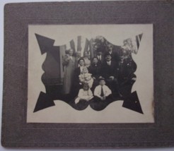 Lovely Family Enjoying The Out Doors Cabinet Photo Early 1900s - £5.49 GBP