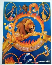 Circus Charlie Arcade FLYER Original 1983 Paper Artwork Retro Gaming Vintage - $41.31