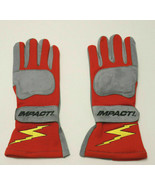 IMPACT RACE GLOVES G2 Evolution Nomex Red Racing ISO Certified Glove Sma... - $20.99