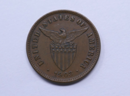 U.S Mint 1903 Philippines 1/2 Centavo Half Centavo Bronze Coin - $19.99