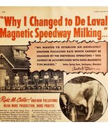 1947 De Laval Cow Milking Machine Advertisement Farming Agriculture DWNN16 - €26,05 EUR