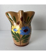 Vintage Lewis P Weil Pottery Pitcher Made In Italy Approx 6” Tall &amp; 5 1/... - £21.63 GBP