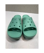 Crocs Classic Womens Platform Slide Sandal Foam Green Size 9 - $41.98 CAD